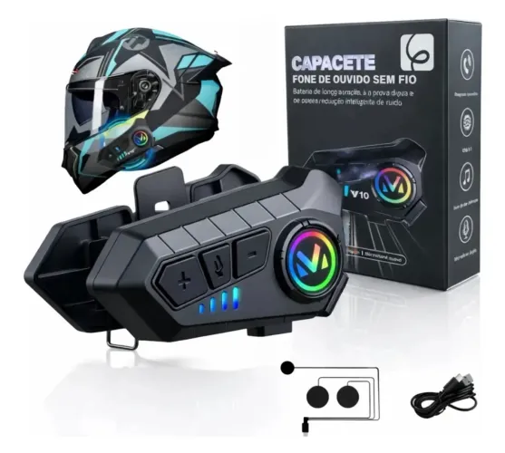 Fone Bluetooth para capacete 