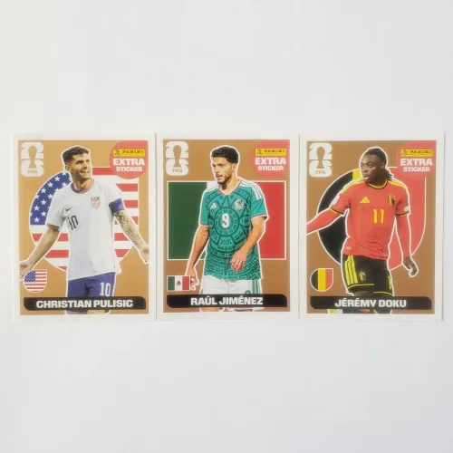 Figurinhas BRONZE Panini Combo 3 Extra Stickers Legends Copa do Mundo 2026 FIFA Oficiais