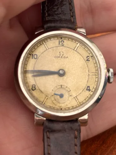 OMEGA VINTAGE ORIGINAL ANOS 40/50 - PATINA LINDA - MECÂNICO - COLECIONADOR 