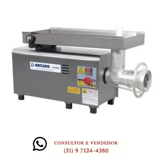 Moedor de Carne Beccaro Boca 22 Bivolt Inox 