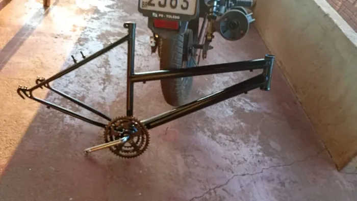 Quadro e garfo de bicicleta bike