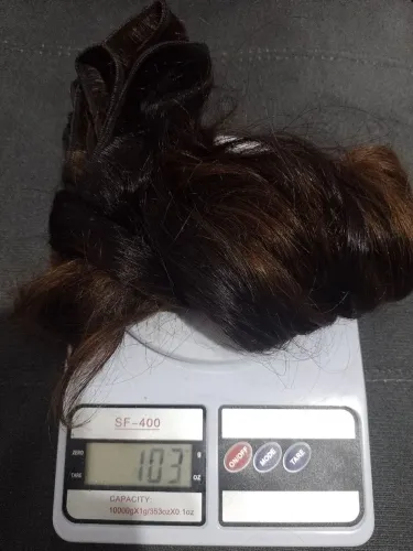 Cabelo Humano Ondulado 103 Gr 55cm