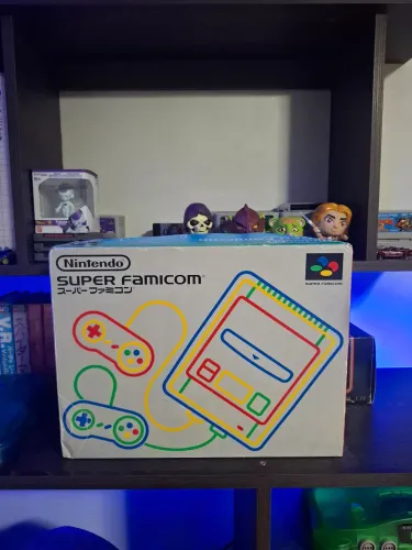 Super famicom snes na caixa + 2 jogos