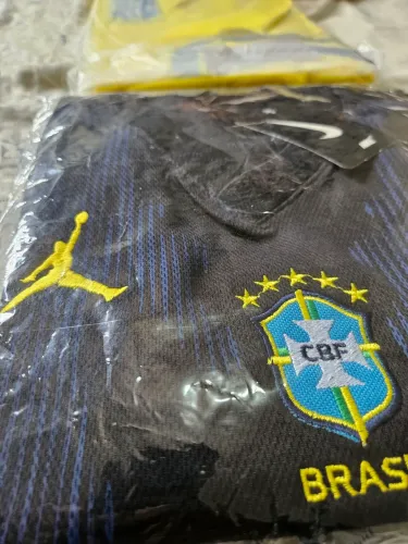 Camisa do Brasil Feminina azul babylook