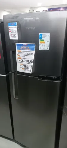 Refregerador Brastemp 375L frost free duplex platinum 127V