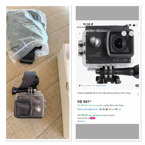 Câmera prova d?água