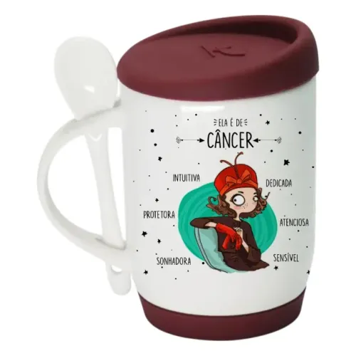 Caneca Câncer Alça Soft Personalizada