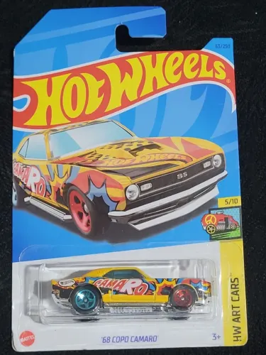 Hot Wheels 68 Copo Camaro - HW Art Cars - Carrinho Miniatura 1/64 Lacrado