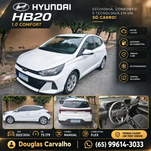 Hyundai HB20 Comfort 1.0 Flex 12V Mec. 2024