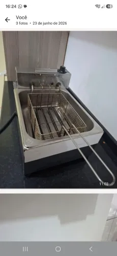 Chapa e fritadeira 