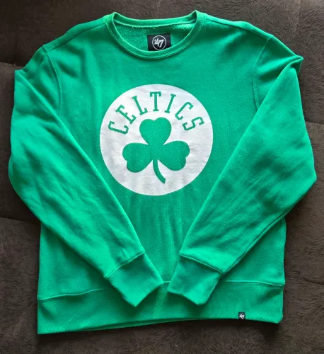 Moletom Boston Celtics NBA '47 Brand Verde Gola Careca Tam M - Original