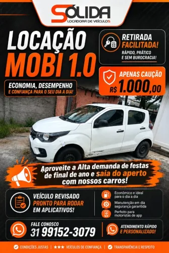 Locação de Veículos para motorista de Aplicativo UBER e 99