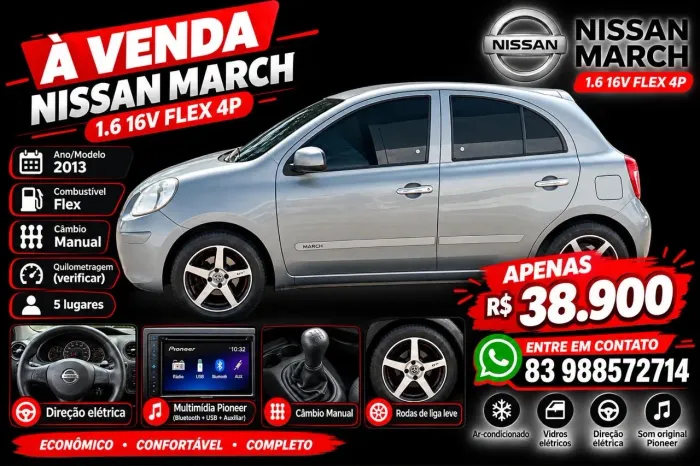 Nissan March S 1.6 16V Flex Fuel 5P 2013