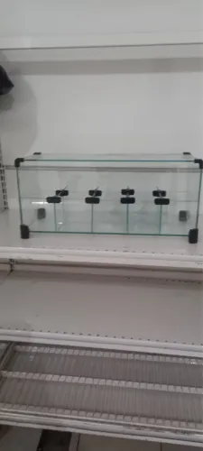 Baleiro/ bomboniere de vidro para loja 