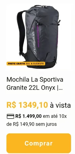 Mochila escalada e trekking