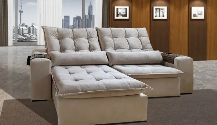 Sofá Retrátil 2.10 largura novo lacrado 