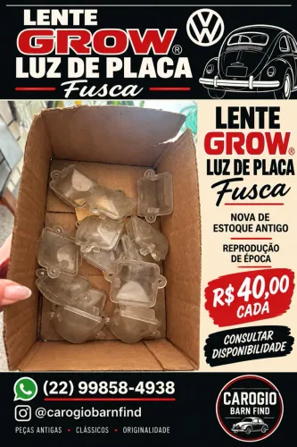 Lente Grow Luz Placa Fusca Nova De Estoque Antigo