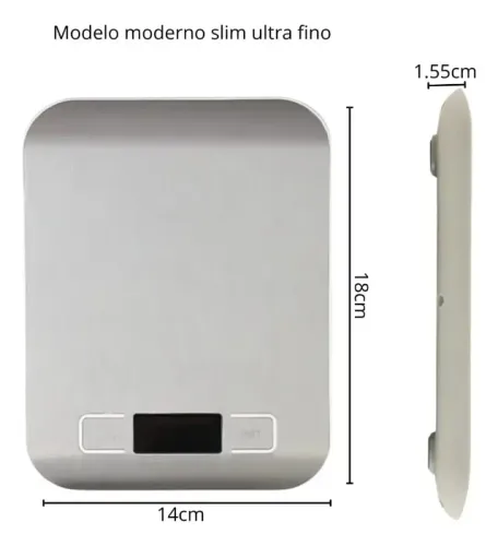 balança precisão cozinha inox 10kg digital pesar comida fitniss bm-a03