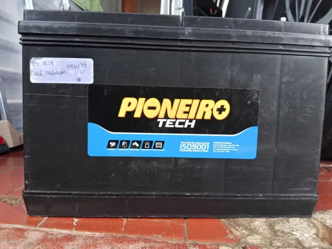 Bateria pioneiro 115 amp amperes 6 meses de vida 