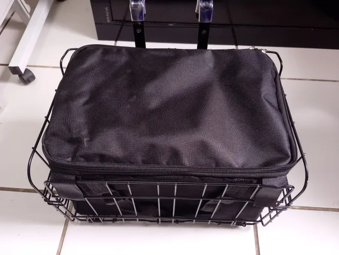 Cesta dobrável para bicicleta