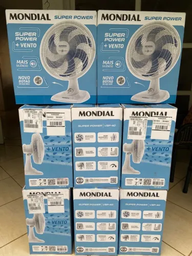 Ventilador Mondial Super Power 40cm 110V Branco VSP-40-W - Lacrado e com nota fiscal