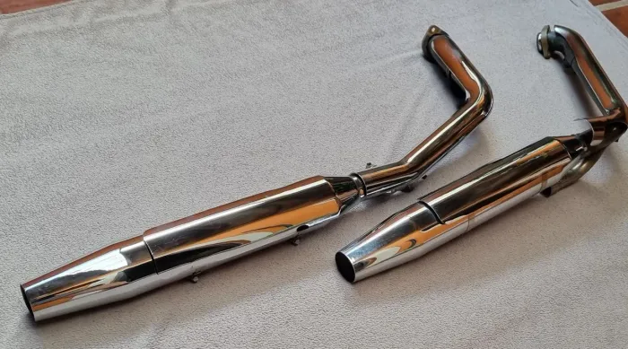 Escapamento Original Completo para Harley Davidson  Softail  Heritage  Fatboy Fx Standard 