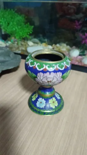 Vaso Cloisonne Chinês
