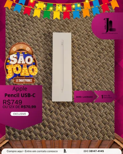 APPLE PENCIL USB-C, LACRADO, EXCLUSIVO!