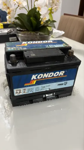 Bateria automotiva Kondor 60 amp sem base de troca