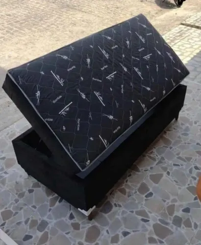 Cama Box Conjugada Casal Com Baú 