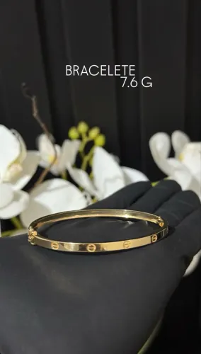 Bracelete feminino ouro 18k