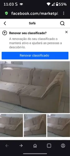 Vendo sofá três lugares