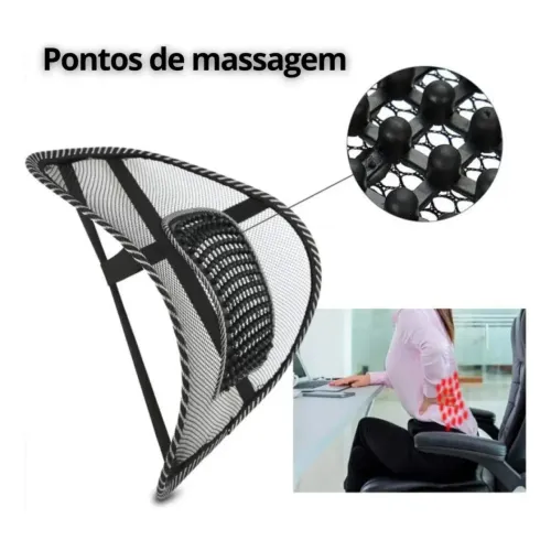 Suporte Apoio Lombar Encosto Ergonômico Banco Cadeira