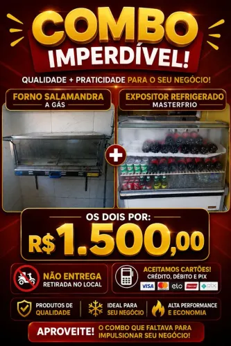Combo refrigerador e forno
