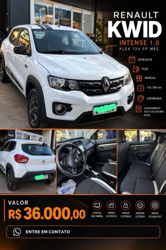 Renault Kwid Intense 1.0 Flex 12V 5P Mec. 2019