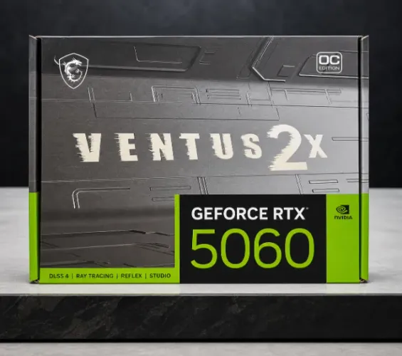 Placa de Vídeo MSI RTX 5060 Ti Ventus 2X OC 8GB GDDR7
