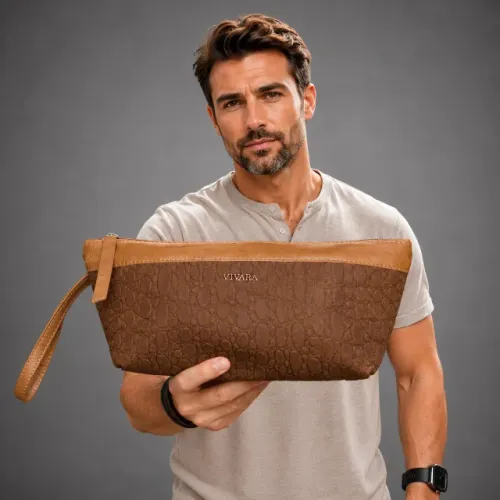 nova necessaire unissex vivara em couro legítimo bolsa vivara sofisticação e praticidade