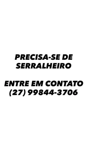 CONTRATA-SE SERRALEIRO