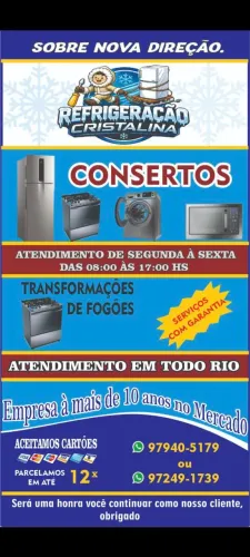 Consertos de fogão, geladeira, microonda.... técnico com experiência a 10anos
