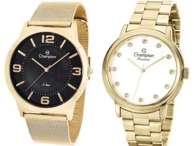 Relógio Champion feminino, novo, na caixa. Originais. Valor: 190,00 reais cada.
