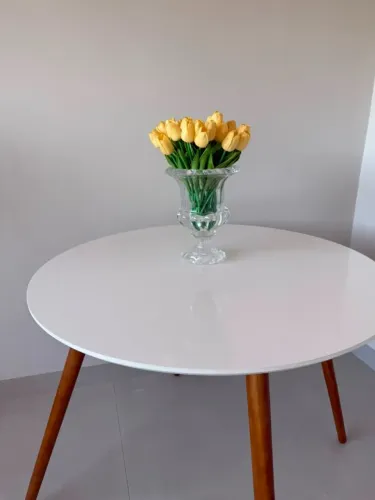 Mesa jantar redonda com 2 cadeiras