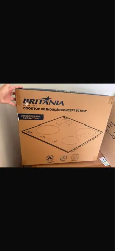 Cooktop de Indução Britânia Concept BCT04P 4 Bocas - Novo na Caixa