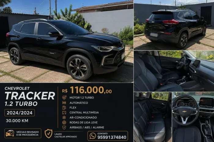Chevrolet Tracker Premier 1.2 Turbo 12V Flex AUT 2024