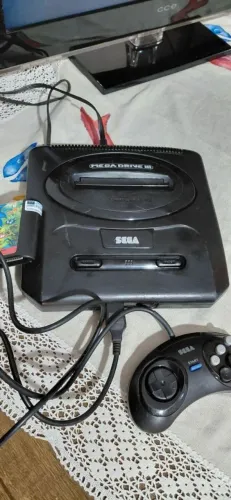 Mega Drive 3 - 1 controle - 1 Cartucho Sonic 3