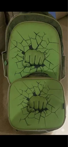 Mochila + Lancheira do Hulk