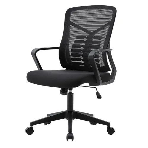 Cadeira secretária giratória de escritório ergonômica gogó chair preta