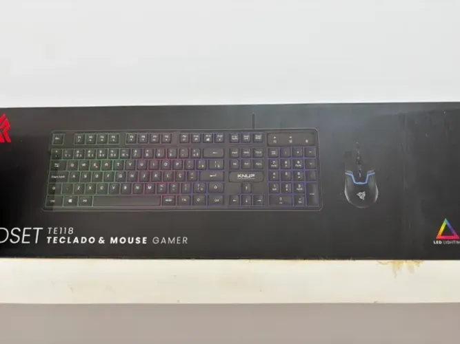 Kit Teclado + Mouse Gamer RGB Knup Madset TE118