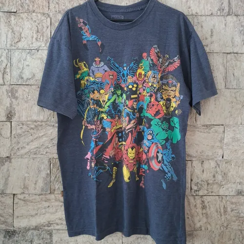 Camisa Piticas Original Marvel Heróis Retro GG