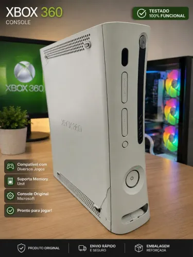 Xbox 360 fat arcade 1 controle original hd 320gb xplod