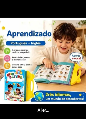 Livro educativo que fala